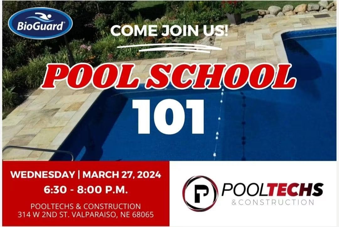 Pool School campaign mailer designed for Pool Techs Construction